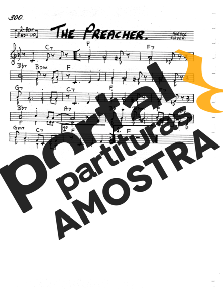 The Real Book of Jazz The Preacher partitura para Clarinete (C)