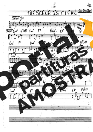 The Real Book of Jazz The Scene Is Clean partitura para Clarinete (Bb)