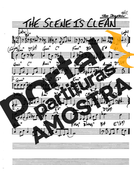 The Real Book of Jazz The Scene Is Clean partitura para Saxofone Alto (Eb)