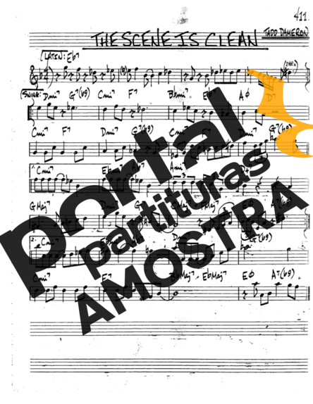 The Real Book of Jazz The Scene Is Clean partitura para Trompete