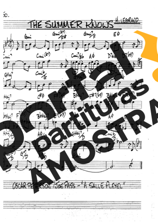 The Real Book of Jazz The Summer Knows partitura para Clarinete (Bb)