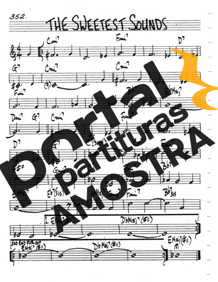 The Real Book of Jazz The Sweetest Sounds partitura para Teclado