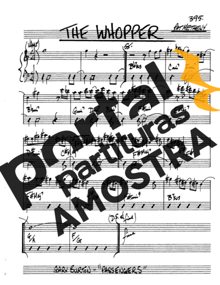 The Real Book of Jazz The Whopper partitura para Saxofone Alto (Eb)