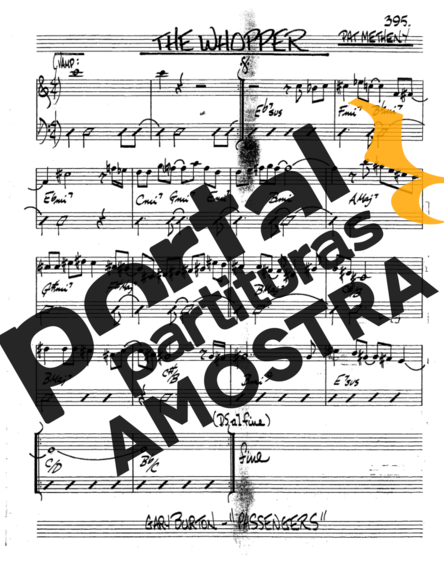 The Real Book of Jazz The Whopper partitura para Trompete