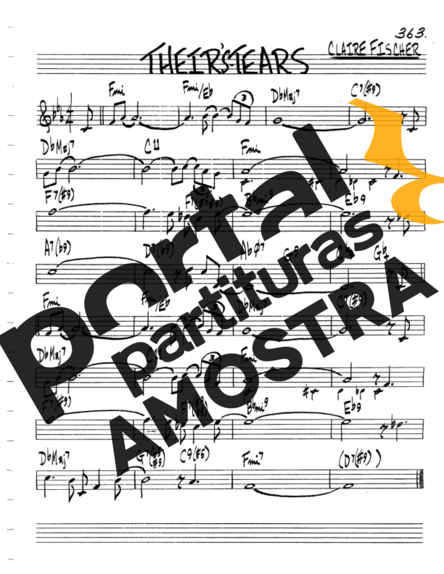 The Real Book of Jazz Theirs Tears partitura para Violino