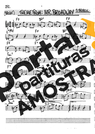 The Real Book of Jazz Theme From Mr Broadway partitura para Clarinete (Bb)
