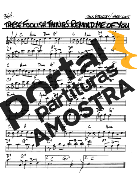 The Real Book of Jazz These Foolish Things partitura para Saxofone Alto (Eb)