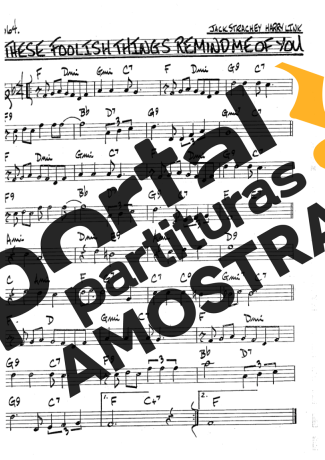 The Real Book of Jazz These Foolish Things Remind Me Of You partitura para Clarinete (Bb)