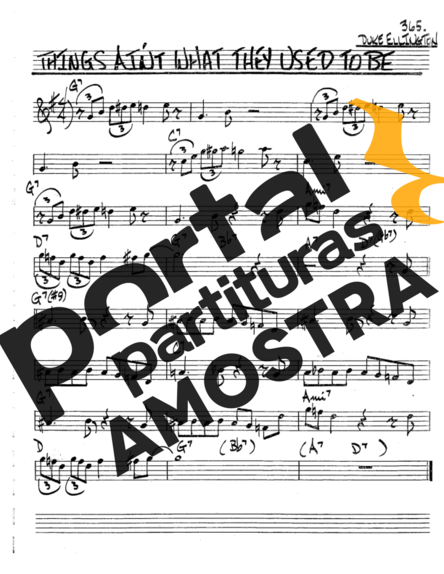 The Real Book of Jazz Things Aint What They Used To Be partitura para Trompete