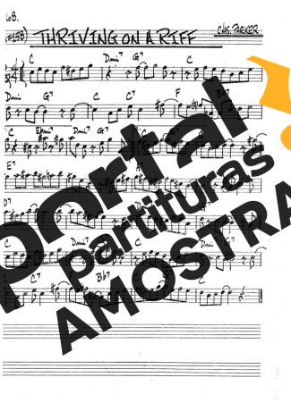 The Real Book of Jazz Thriving On A Riff partitura para Clarinete (Bb)