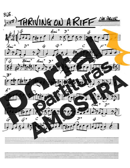 The Real Book of Jazz Thriving On A Riff partitura para Saxofone Alto (Eb)