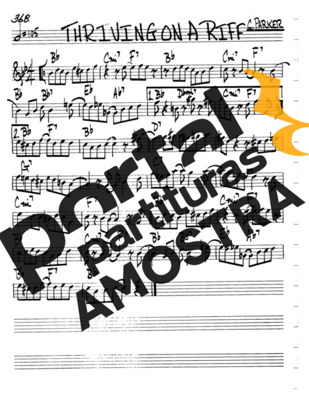 The Real Book of Jazz Thriving On A Riff partitura para Teclado