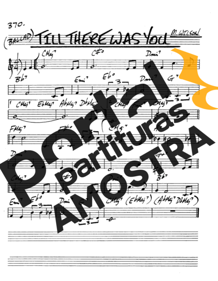 The Real Book of Jazz Till There Was You partitura para Saxofone Alto (Eb)