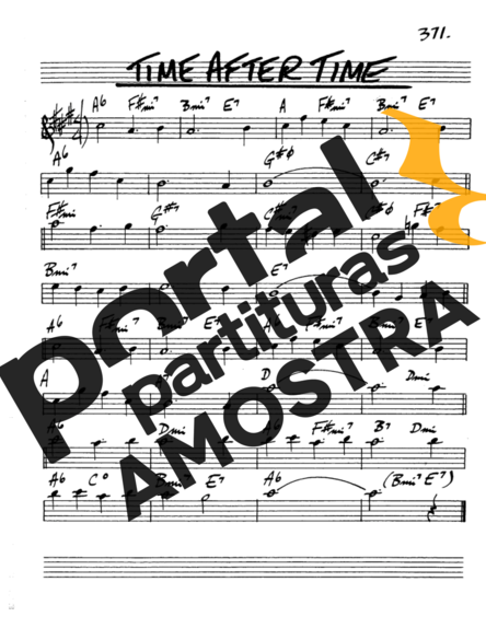 The Real Book of Jazz Time After Time partitura para Saxofone Alto (Eb)