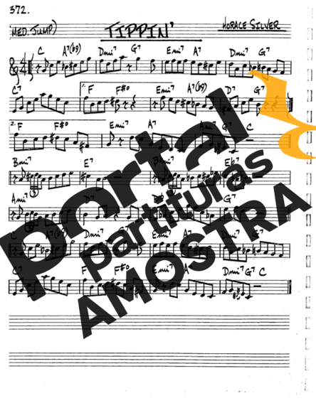 The Real Book of Jazz Tippin partitura para Saxofone Tenor Soprano (Bb)