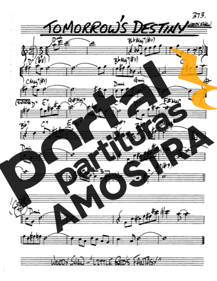 The Real Book of Jazz Tomorrows Destiny partitura para Saxofone Alto (Eb)