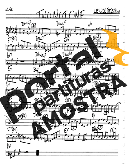 The Real Book of Jazz Two Not One partitura para Teclado