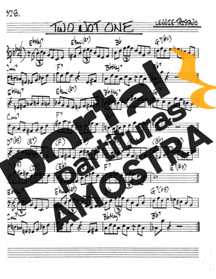 The Real Book of Jazz Two Not One partitura para Trompete