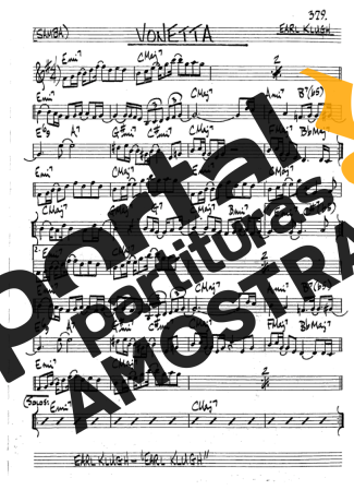 The Real Book of Jazz Vonetta partitura para Clarinete (Bb)