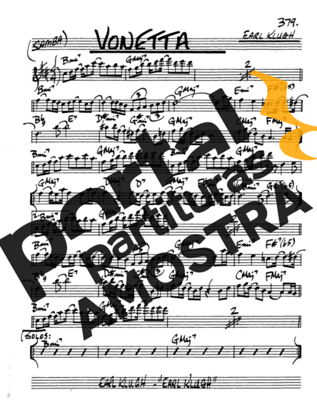 The Real Book of Jazz Vonetta partitura para Saxofone Alto (Eb)