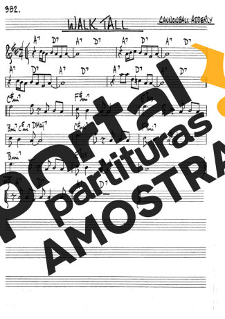 The Real Book of Jazz Walk Tall partitura para Clarinete (Bb)