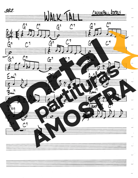 The Real Book of Jazz Walk Tall partitura para Clarinete (C)