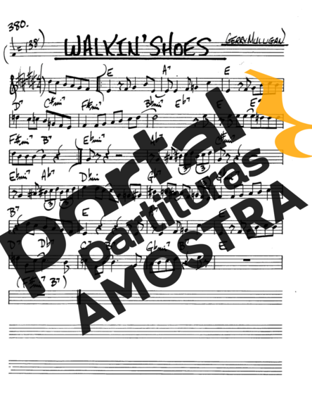 The Real Book of Jazz Walkin Shoes partitura para Saxofone Alto (Eb)