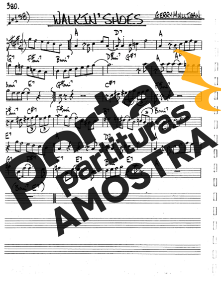 The Real Book of Jazz Walkin Shoes partitura para Saxofone Tenor Soprano (Bb)