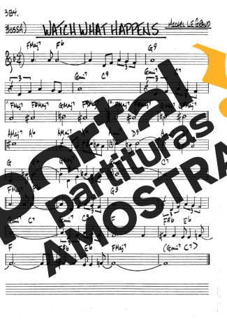 The Real Book of Jazz Watch What Happens partitura para Clarinete (Bb)