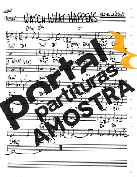 The Real Book of Jazz Watch What Happens partitura para Flauta Transversal
