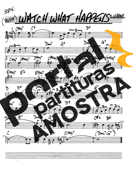 The Real Book of Jazz Watch What Happens partitura para Saxofone Alto (Eb)