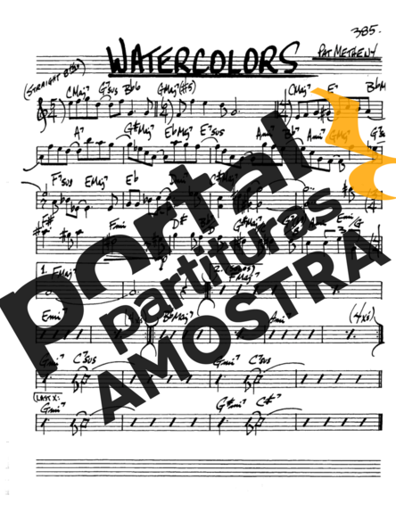 The Real Book of Jazz Watercolors partitura para Saxofone Alto (Eb)