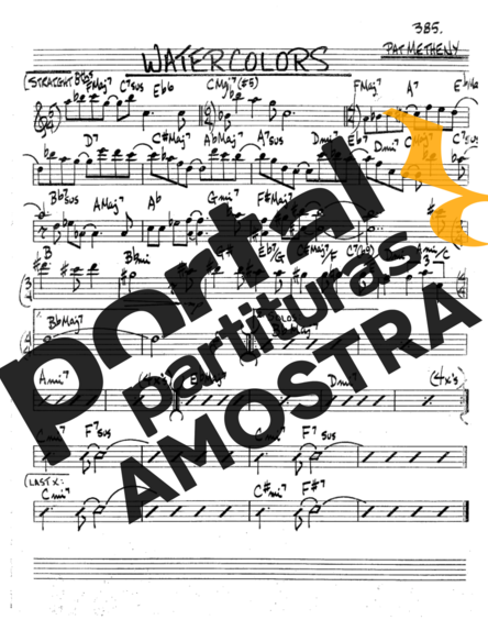 The Real Book of Jazz Watercolors partitura para Trompete