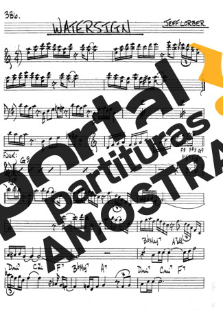 The Real Book of Jazz Watersign partitura para Clarinete (Bb)