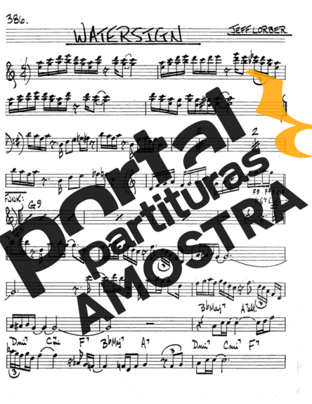 The Real Book of Jazz Watersign partitura para Saxofone Tenor Soprano (Bb)