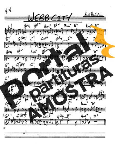 The Real Book of Jazz Webb City partitura para Saxofone Alto (Eb)