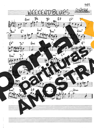 The Real Book of Jazz Weekend Blues partitura para Clarinete (Bb)