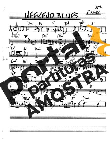 The Real Book of Jazz Weekend Blues partitura para Saxofone Alto (Eb)