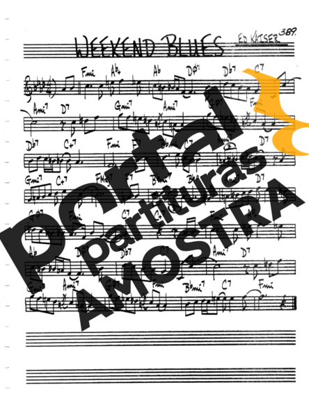 The Real Book of Jazz Weekend Blues partitura para Violino