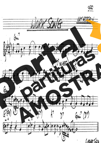 The Real Book of Jazz Work Song partitura para Clarinete (Bb)