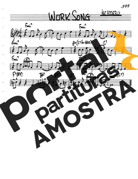 The Real Book of Jazz Work Song partitura para Flauta Transversal