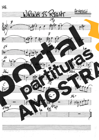 The Real Book of Jazz Wrong Is Right partitura para Clarinete (Bb)