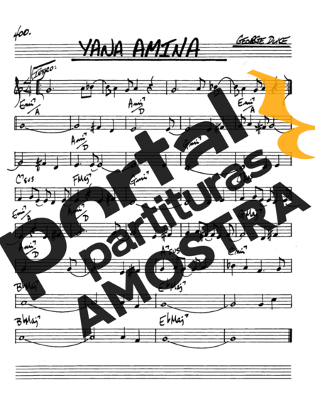 The Real Book of Jazz Yana Amina partitura para Saxofone Alto (Eb)