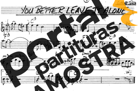 The Real Book of Jazz You Better Leave It Alone partitura para Saxofone Tenor Soprano (Bb)