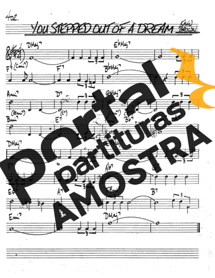 The Real Book of Jazz You Stepped Out Of A Dream partitura para Trompete