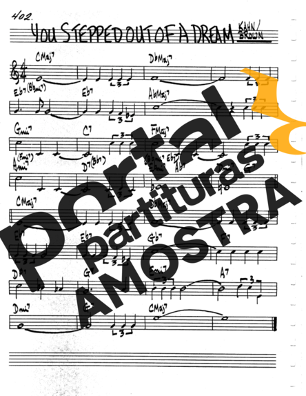 The Real Book of Jazz You Stepped Out Of A Dream partitura para Violino