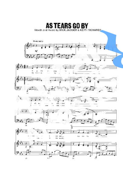 The Rolling Stones  partitura para Piano