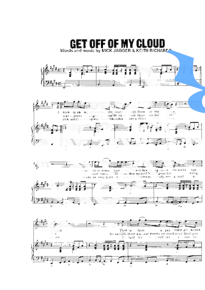 The Rolling Stones Fer Off Of My Cloud partitura para Piano