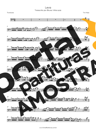 Tim Maia Leva partitura para Trombone