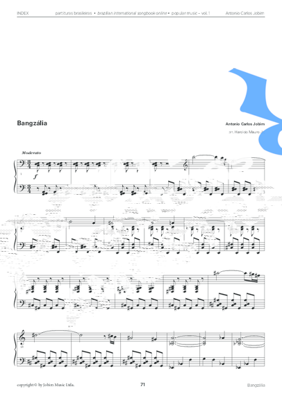 Tom Jobim Arquitetura de Morar partitura para Piano